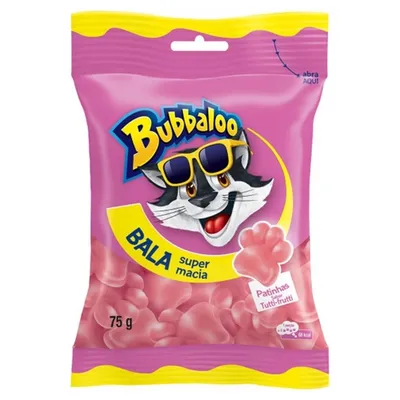 BALA BUBBALOO PATINHA TUTTIFRUTTI 75G